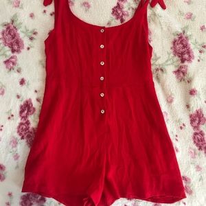 Red Romper (Urban Outfitters)
